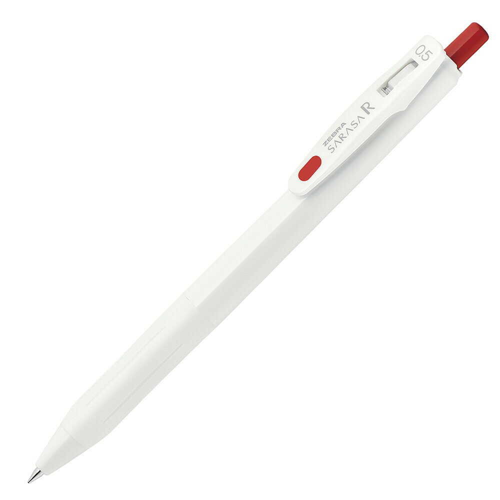 ゼブラ サラサ R 0.5 白/赤 1本
