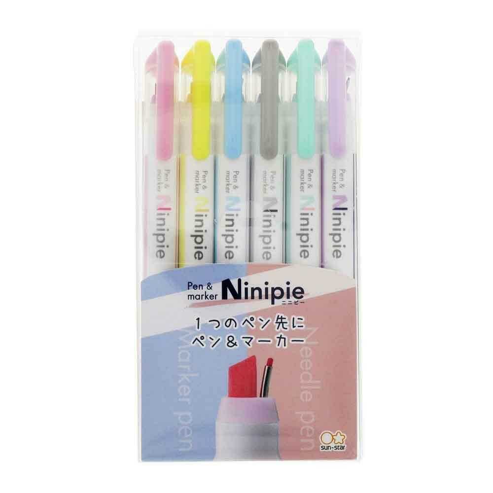 サンスター文具 Ninipie(ニニピー) 6本セット