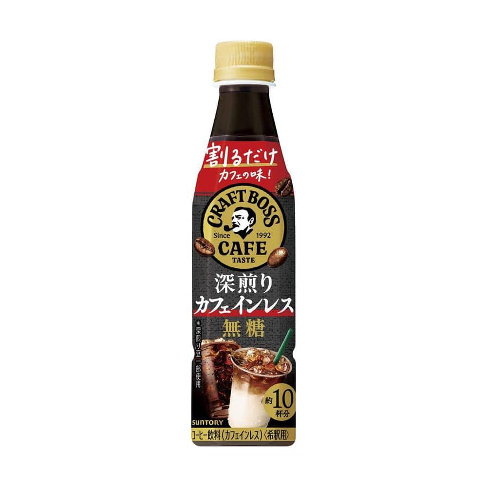 ◆サントリー 割るだけクラフトボス カフェインレス 無糖 340ml   【24個セット】