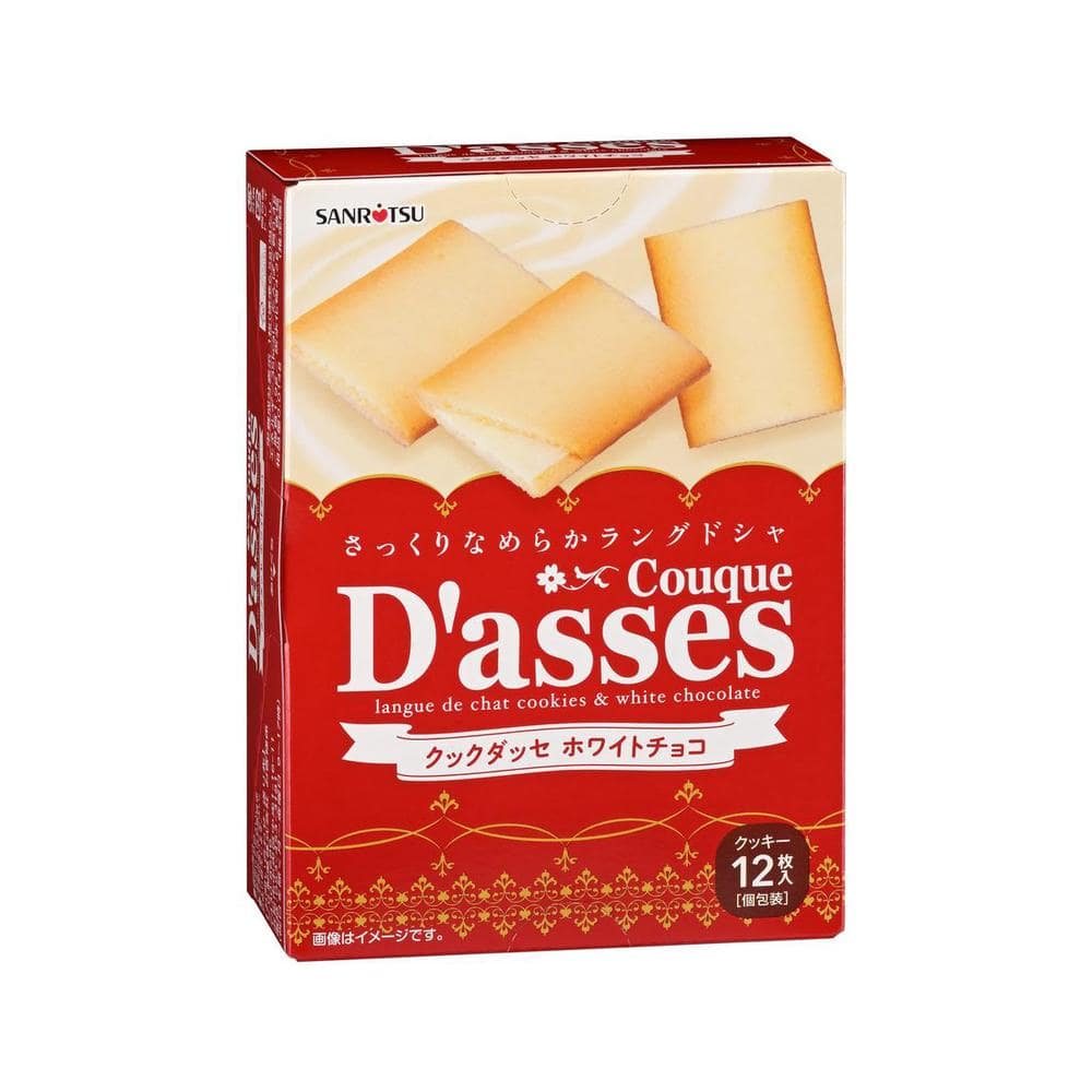 ◆三立 クックダッセ ホワイト チョコ 12枚   【6個セット】
