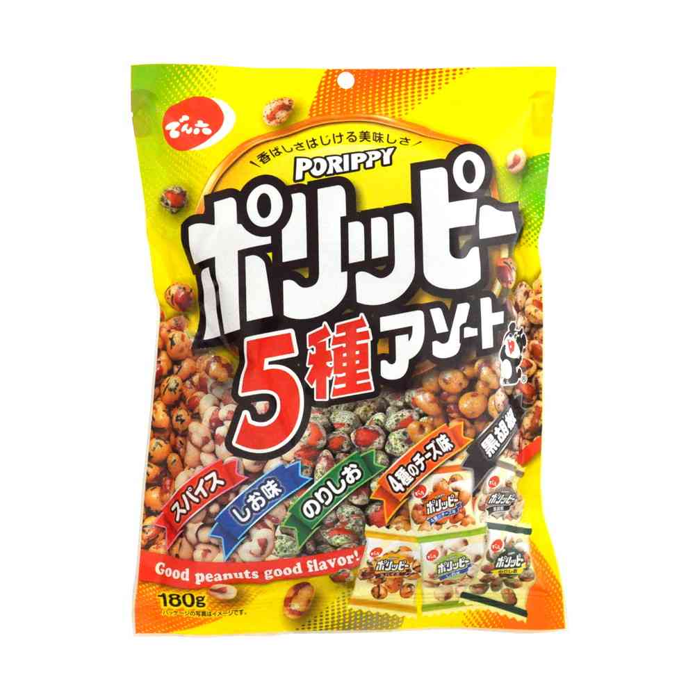 ◆でん六 ポリッピーアソート 180g   【12個セット】