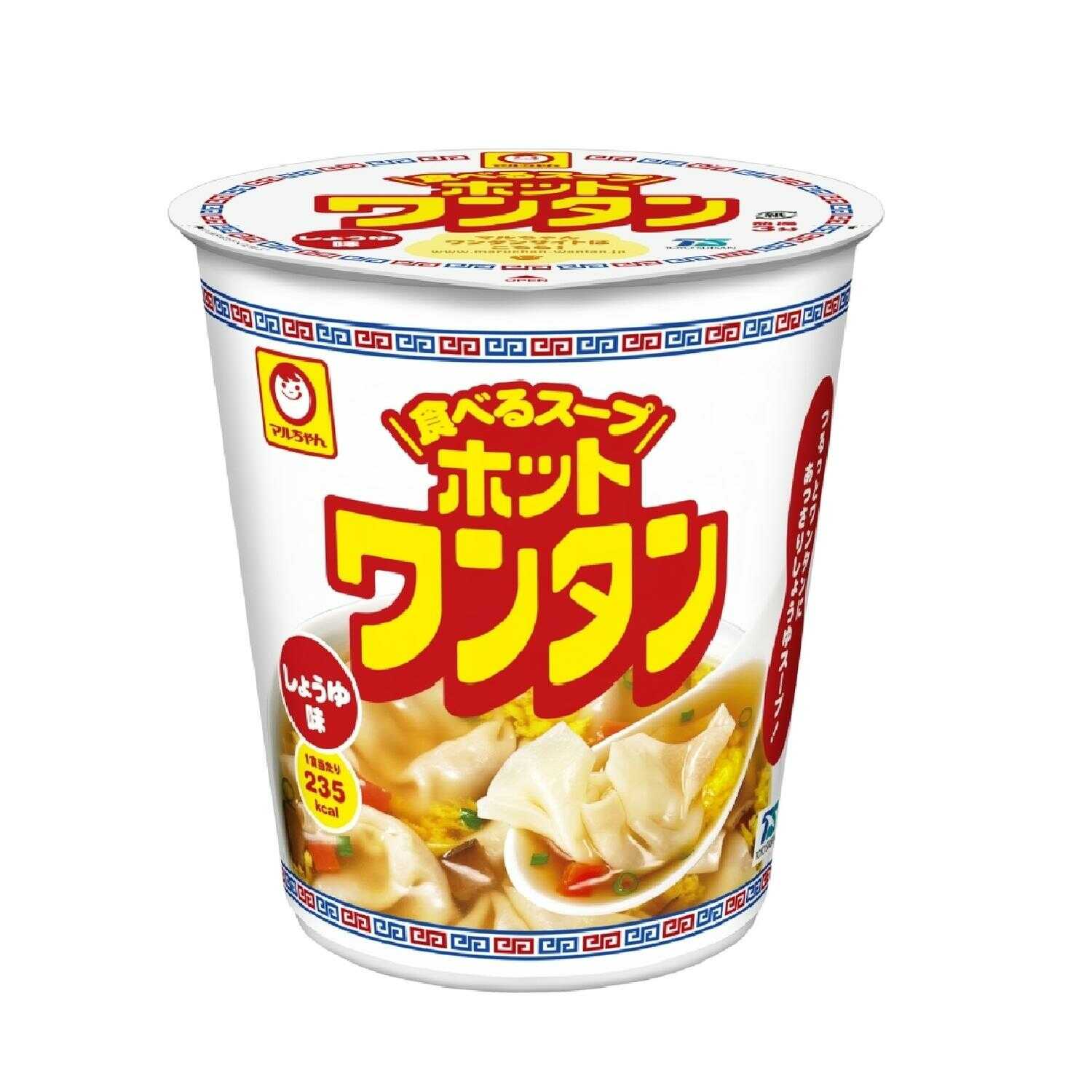 ◆東洋水産 マルちゃん ホットワンタン しょうゆ味 46g   【12個セット】