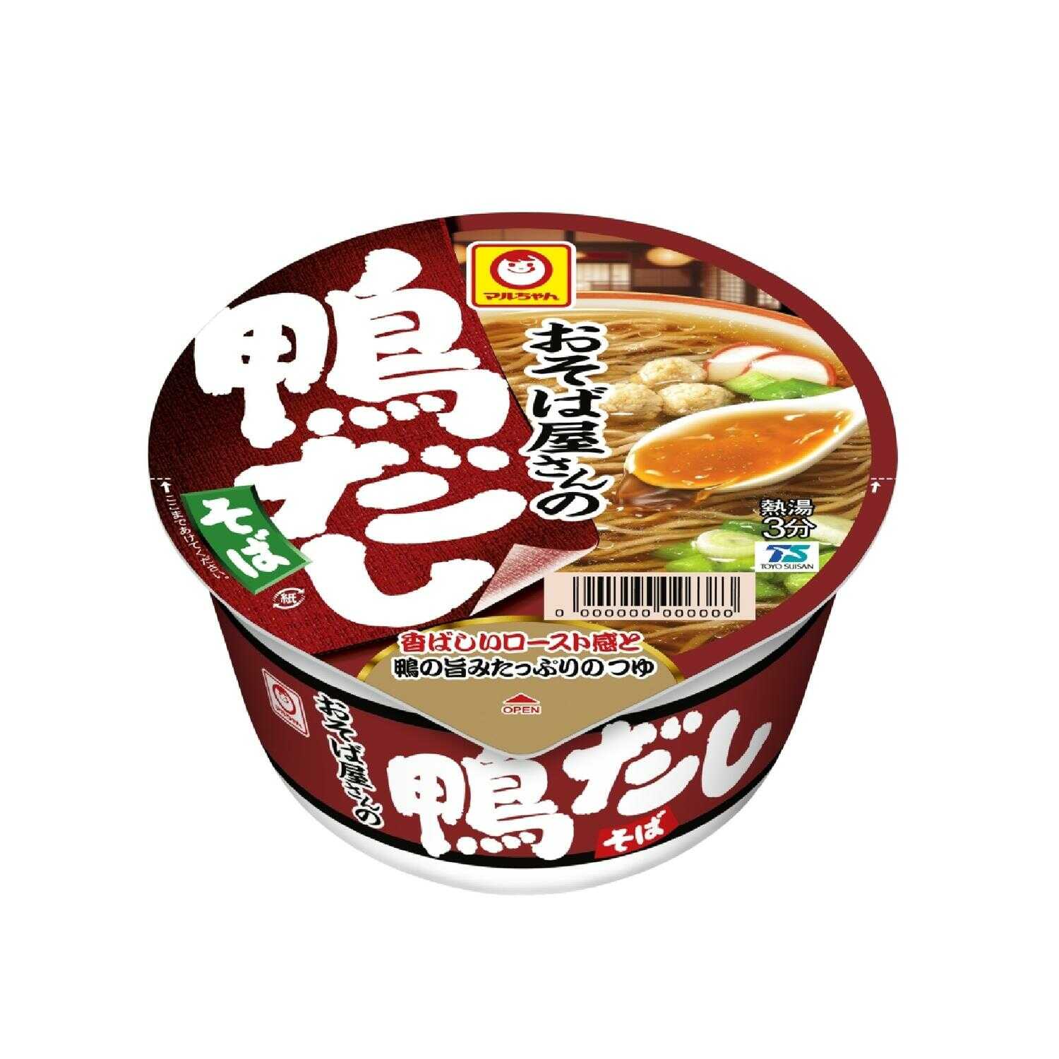 ◆東洋水産 マルちゃん おそば屋さんの鴨だしそば 98g   【12個セット】