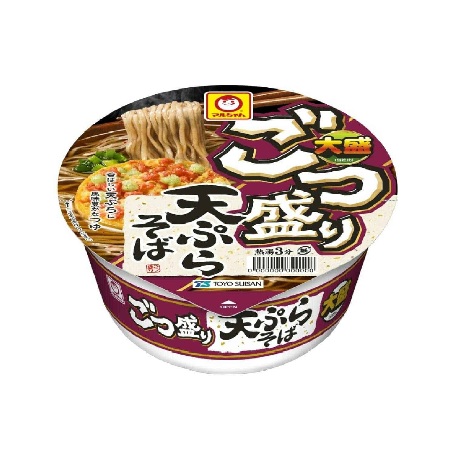 ◆東洋水産 マルちゃん ごつ盛り 天ぷらそば 114g   【12個セット】