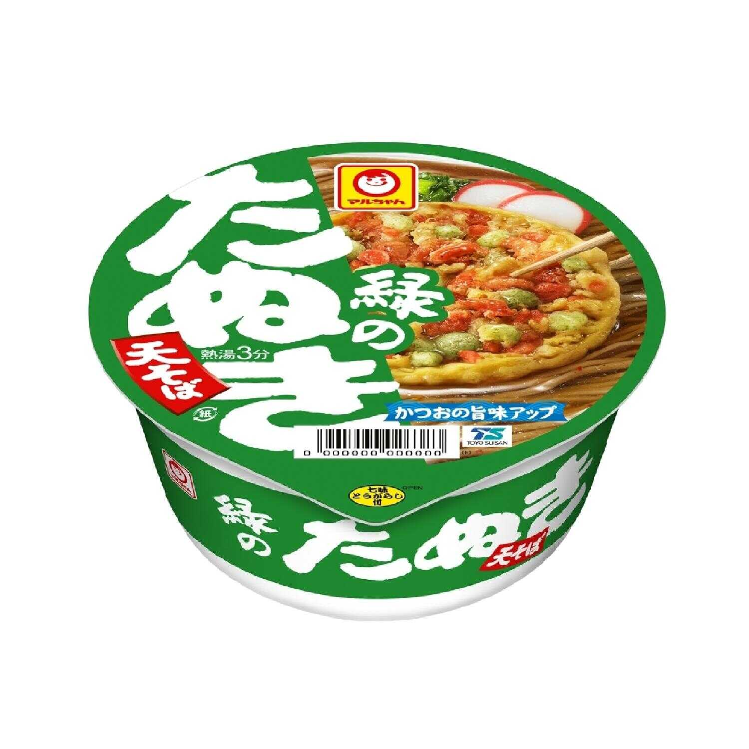 ◆東洋水産 マルちゃん 緑のたぬき天そば 東 101g   【12個セット】