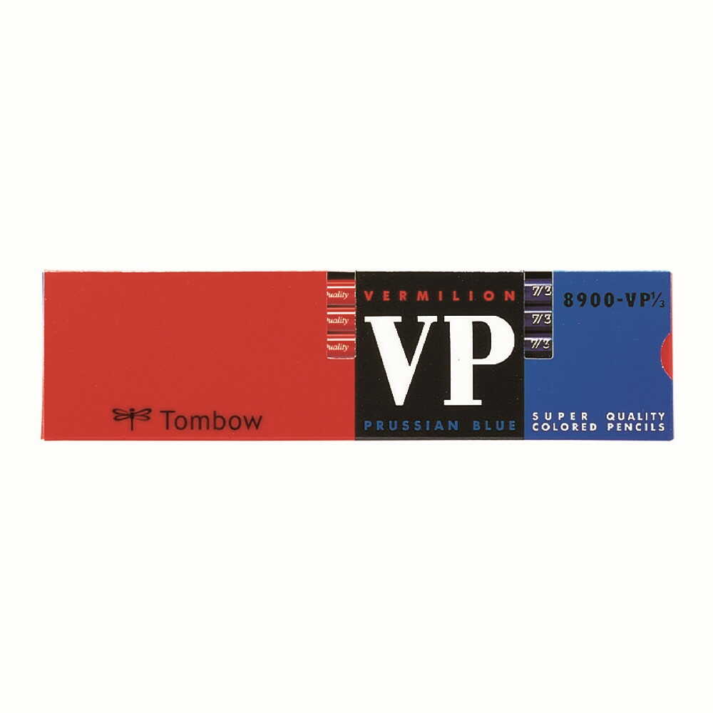 トンボ鉛筆 赤青鉛筆 8900VP 7／3 1ダース（12本）