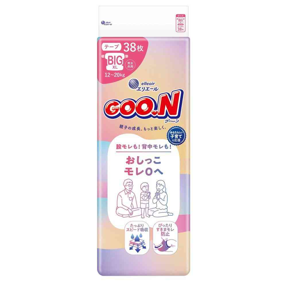 大王製紙 グーン おしっこモレ0へ BIGサイズ 38枚