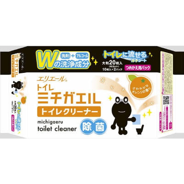 エリエールミチガエルトイレクリーナーつめかえ用20枚
