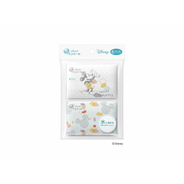 大王製紙 エリエール ディズニーポケット ミッキー水に流せる 6個パック