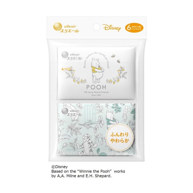 大王製紙 エリエール ディズニーポケット ふんわり プー 6個パック
