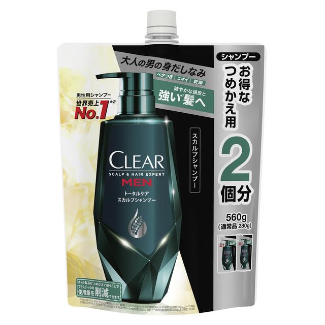 ユニリーバ クリアフォーメン スカルプシャンプー 大型詰め替え  560g   【3個セット】
