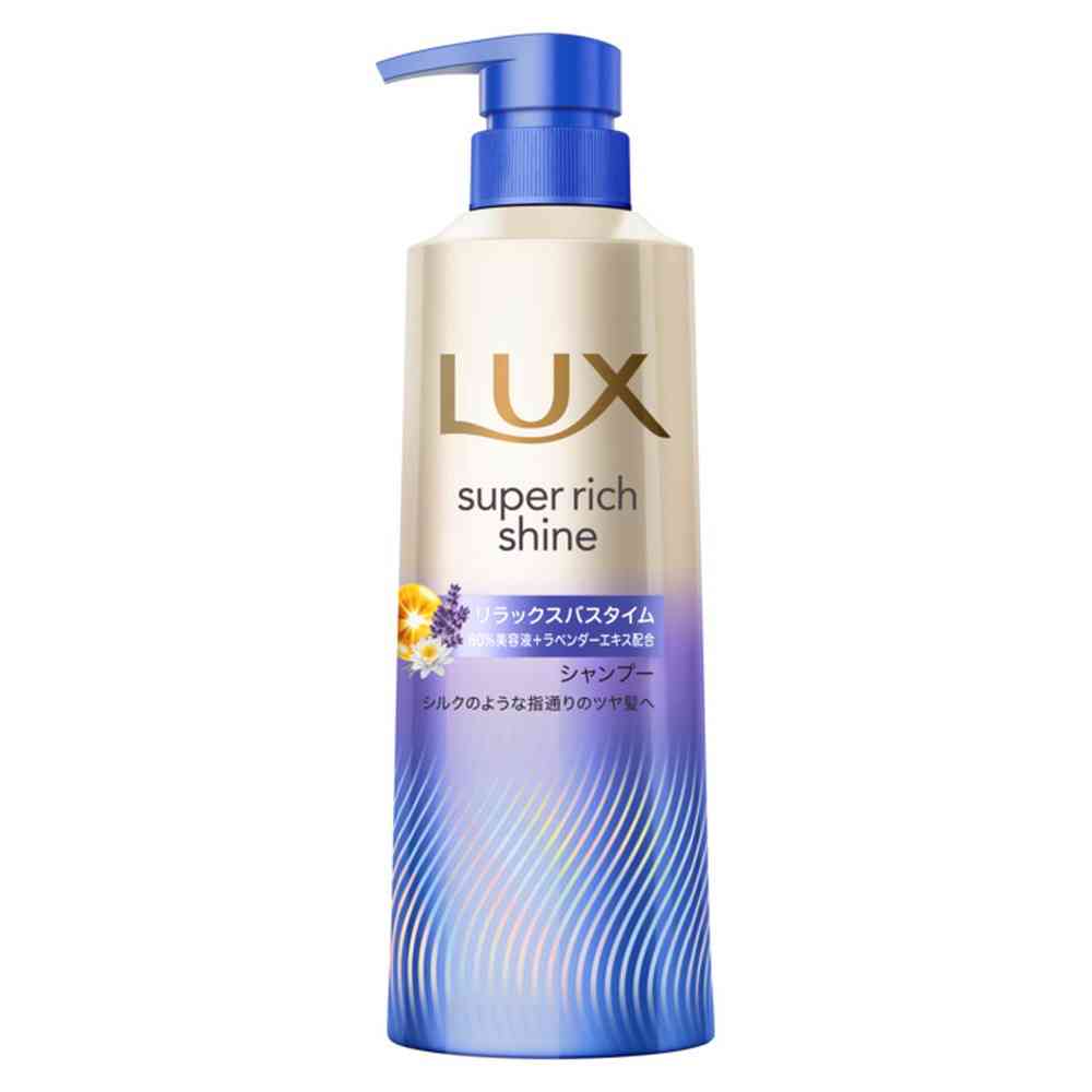 ユニリーバ ラックス スーパーリッチシャイン リラックスナイトケア まとまりシャンプー ポンプ 400g 【3個セット】