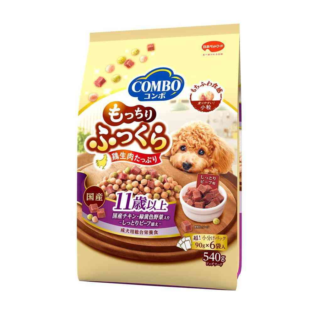 日本ペットフード コンボ ドッグ もっちりふっくら 11歳以上 540g(90g×6袋)