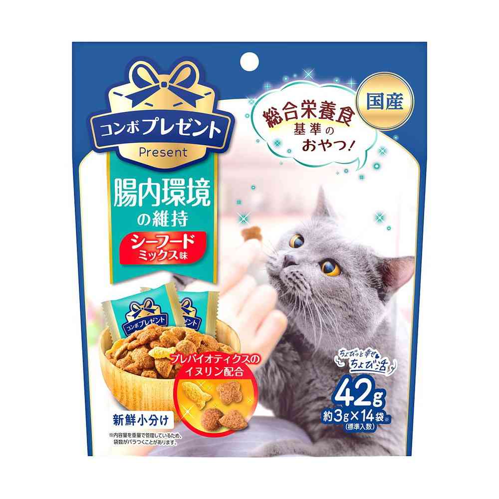 日本ペットフード コンボプレゼント キャット おやつ 腸内環境の維持 42g(3g×14袋)