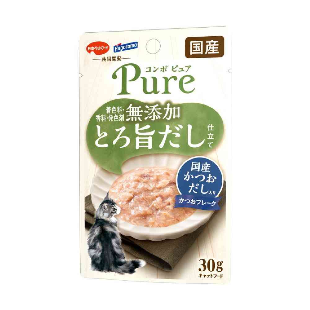 日本ペットフード コンボピュア キャットパウチ かつお・国産かつおだし入り 30g