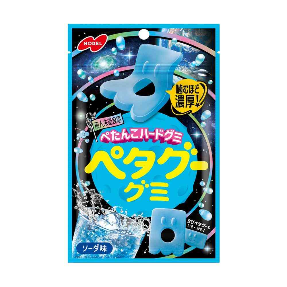 ◆ノーベル製菓 ペタグーグミ ソーダ味 50g   【6個セット】