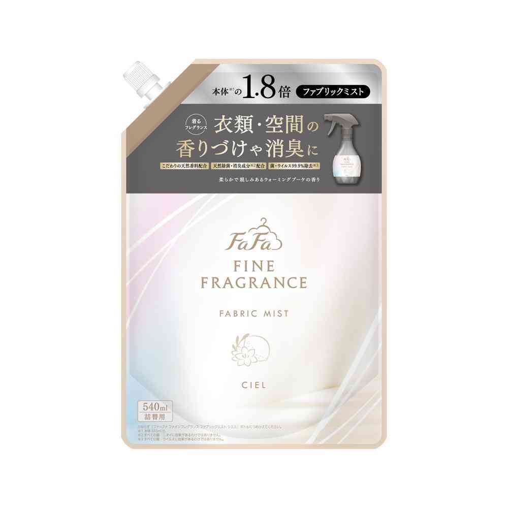 ファーファ ファインフレグランス ファブリックミスト シエル 詰め替え 540ml   【12個セット】