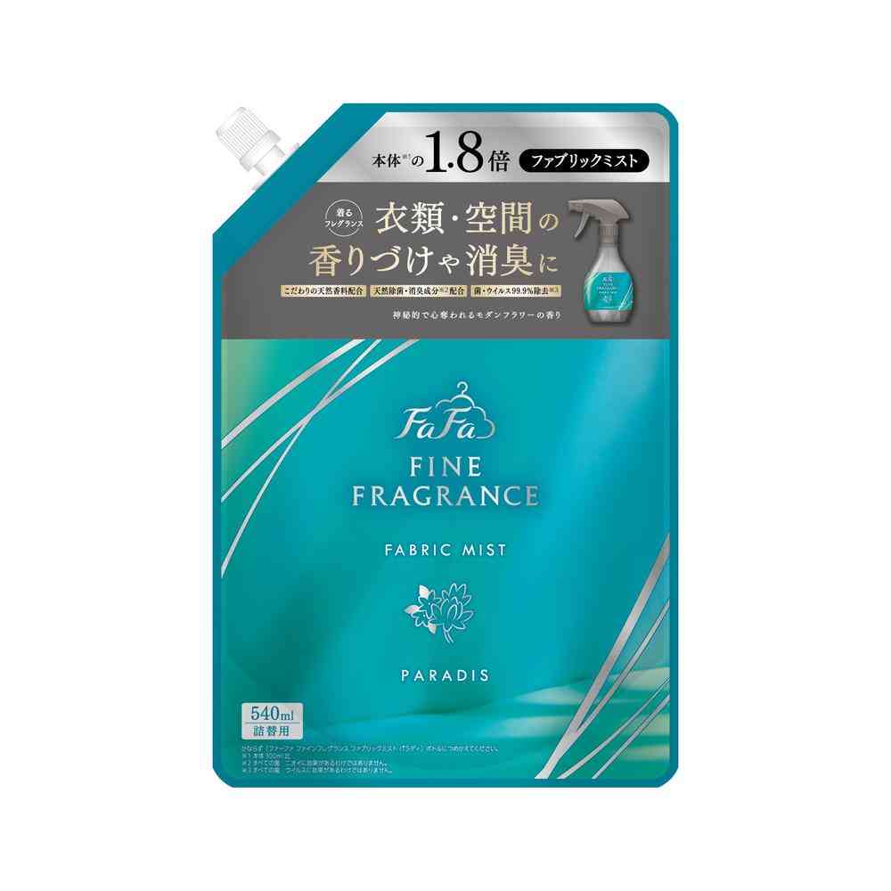 ファーファ ファインフレグランス ファブリックミスト パラディ 詰め替え 540ml   【12個セット】