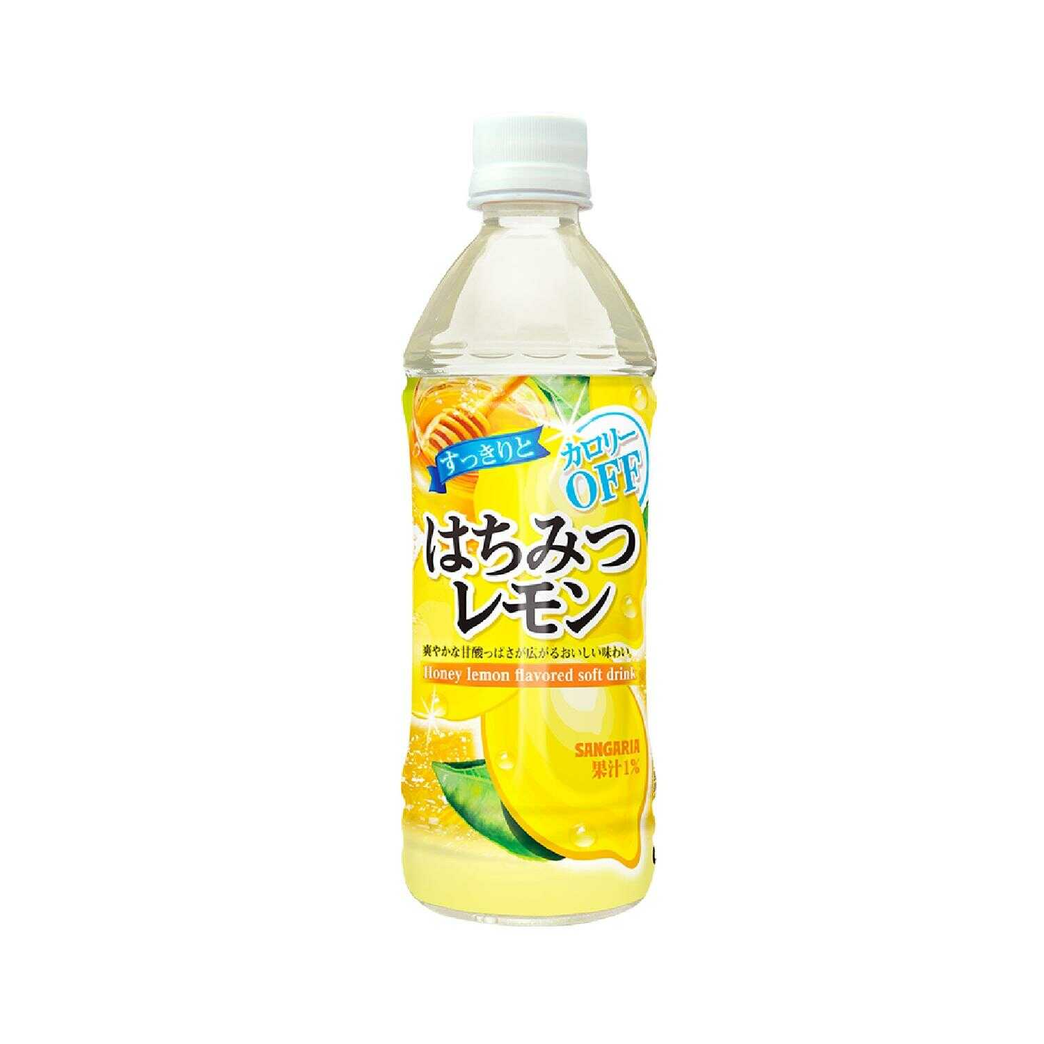◆サンガリア すっきりとはちみつレモン 500ml   【24個セット】