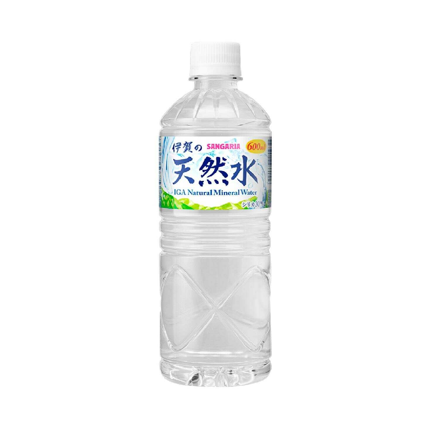 ◆サンガリア 伊賀の天然水 600ml 【24個セット】