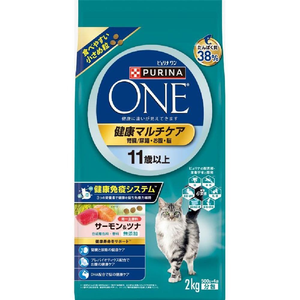 ピュリナワンドライ 健康11歳以上サーモンツナ 2kg