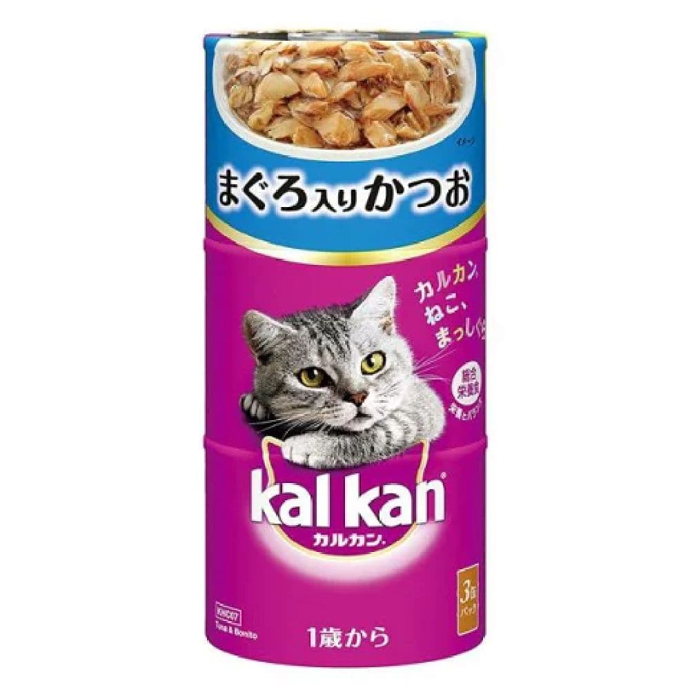マース カルカン ハンディ缶 1歳から まぐろとかつお味 160g×3缶