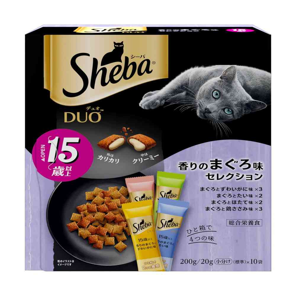 マースジャパンリミテッド シーバ デュオ 15歳以上 香りのまぐろ味セレクション 200g