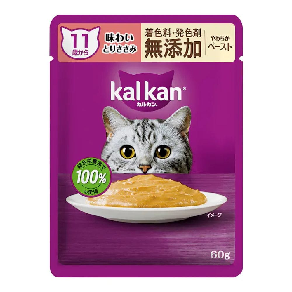 マース カルカンパウチ 11歳からやわらかペーストとりささみ 60g