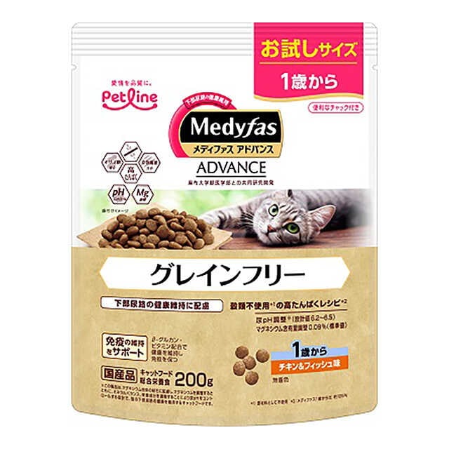 メディファスアドバンスグレインフリー チキン&フィッシュ 200g