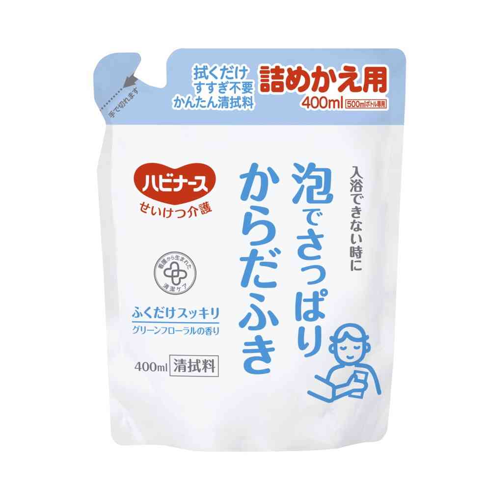 ピジョン 泡でさっぱりからだふき 詰め替え用 400ml   【6個セット】