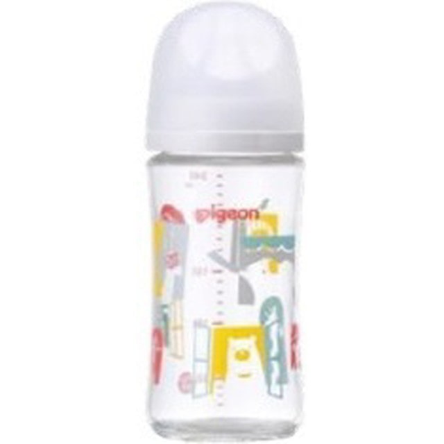 ピジョン　母乳実感　耐熱ガラス製（ズー）　3ヵ月頃～　２４０ｍｌ