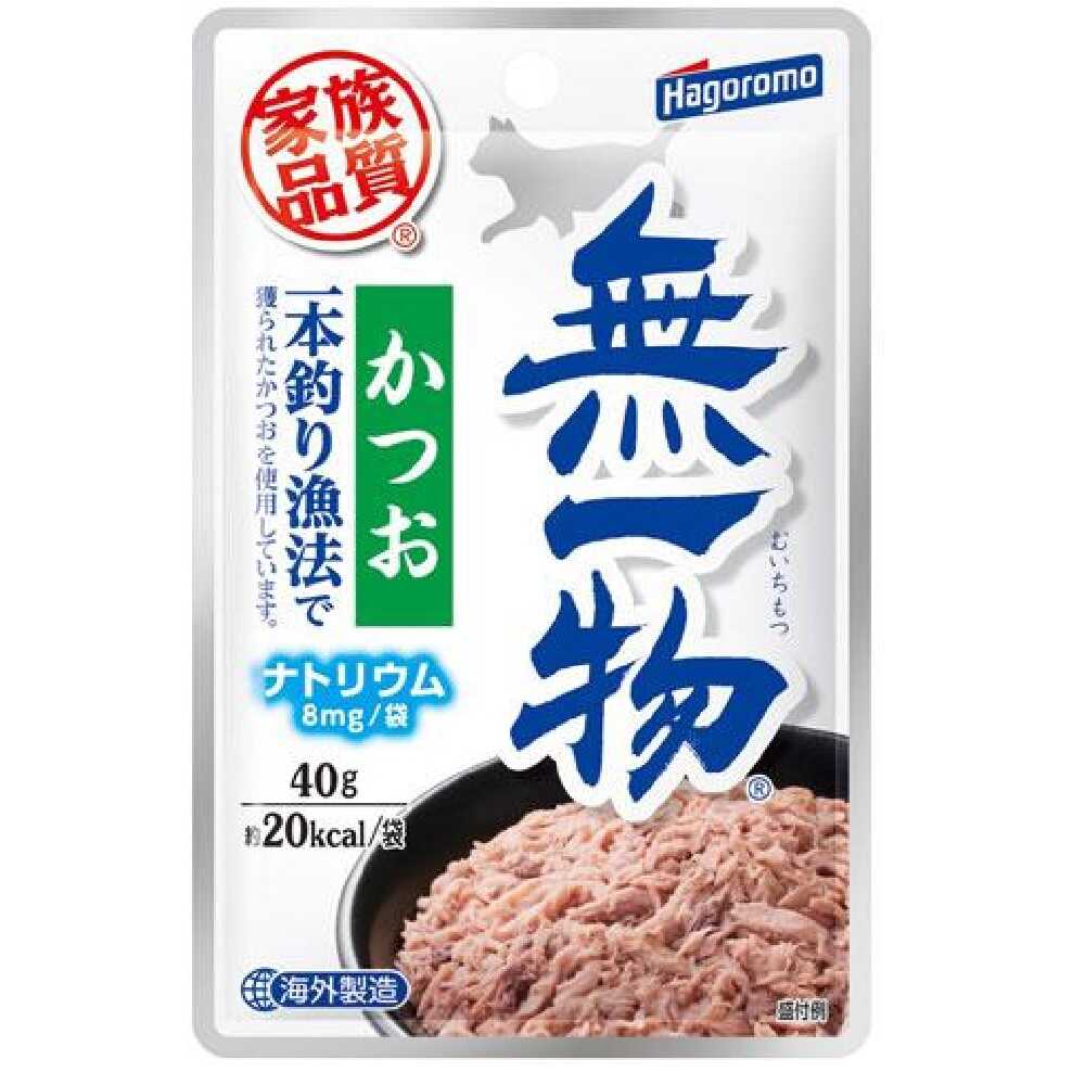 はごろもフーズ 無一物 パウチ かつお 一本釣り漁法 40g