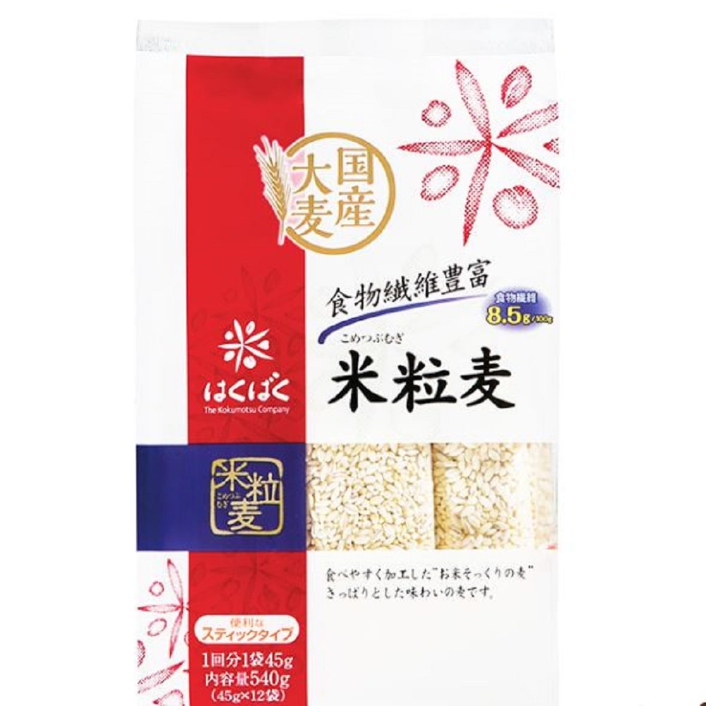 ◆はくばく 米粒麦 スタンドパック 45gX12袋【6個セット】