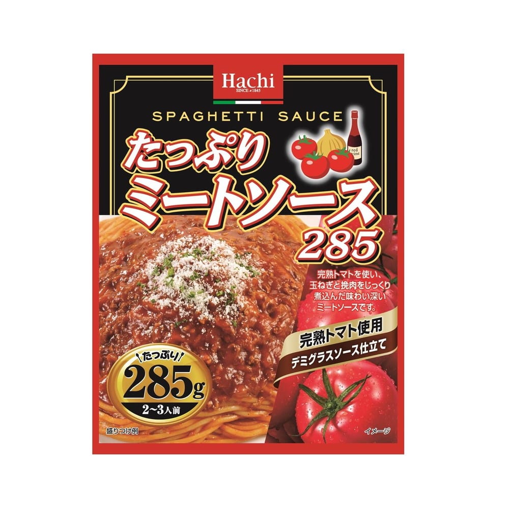 ◆ハチ食品 たっぷりミートソース285 285g   【12個セット】