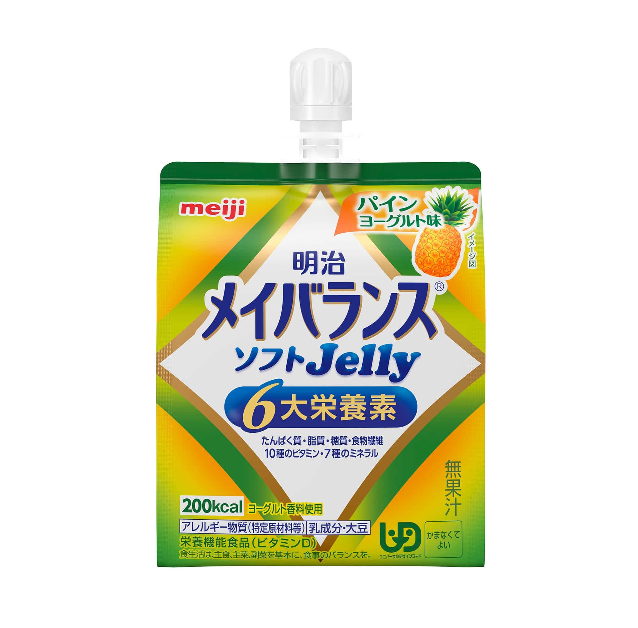 ◆明治 メイバランスソフトJelly パインヨーグルト味 125ml   【6個セット】