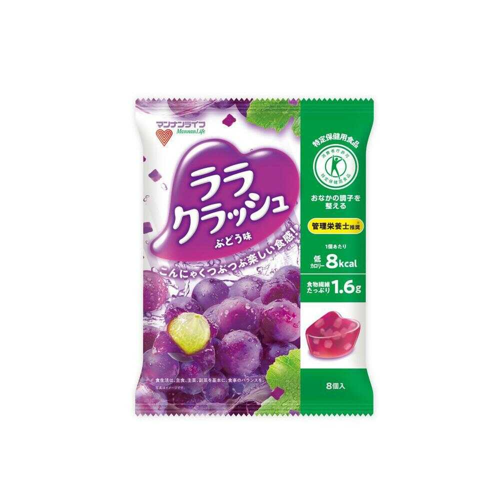 ◆【特定保健用食品(トクホ)】マンナンライフ 蒟蒻畑ララクラッシュぶどう味 192g   【12個セット】