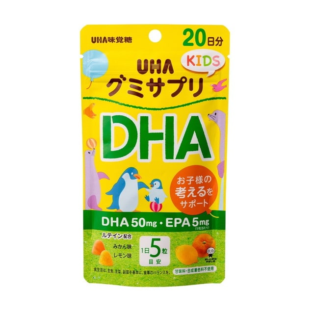 ◆UHA味覚糖 グミサプリ KIDS(キッズ) DHA 20日分