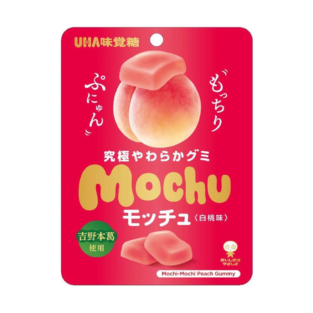 ◆味覚糖 モッチュ 白桃味 45g   【10個セット】