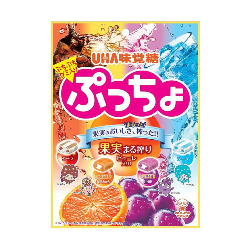 ◆UHA ぷっちょ袋4種アソート 88g   【12個セット】
