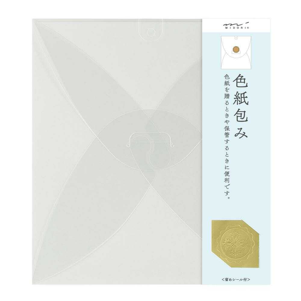 ミドリ 色紙包み 透明 1枚