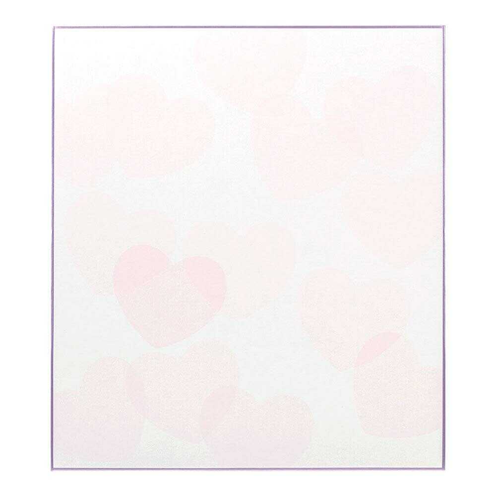 ミドリ カラー色紙 ハート 1枚