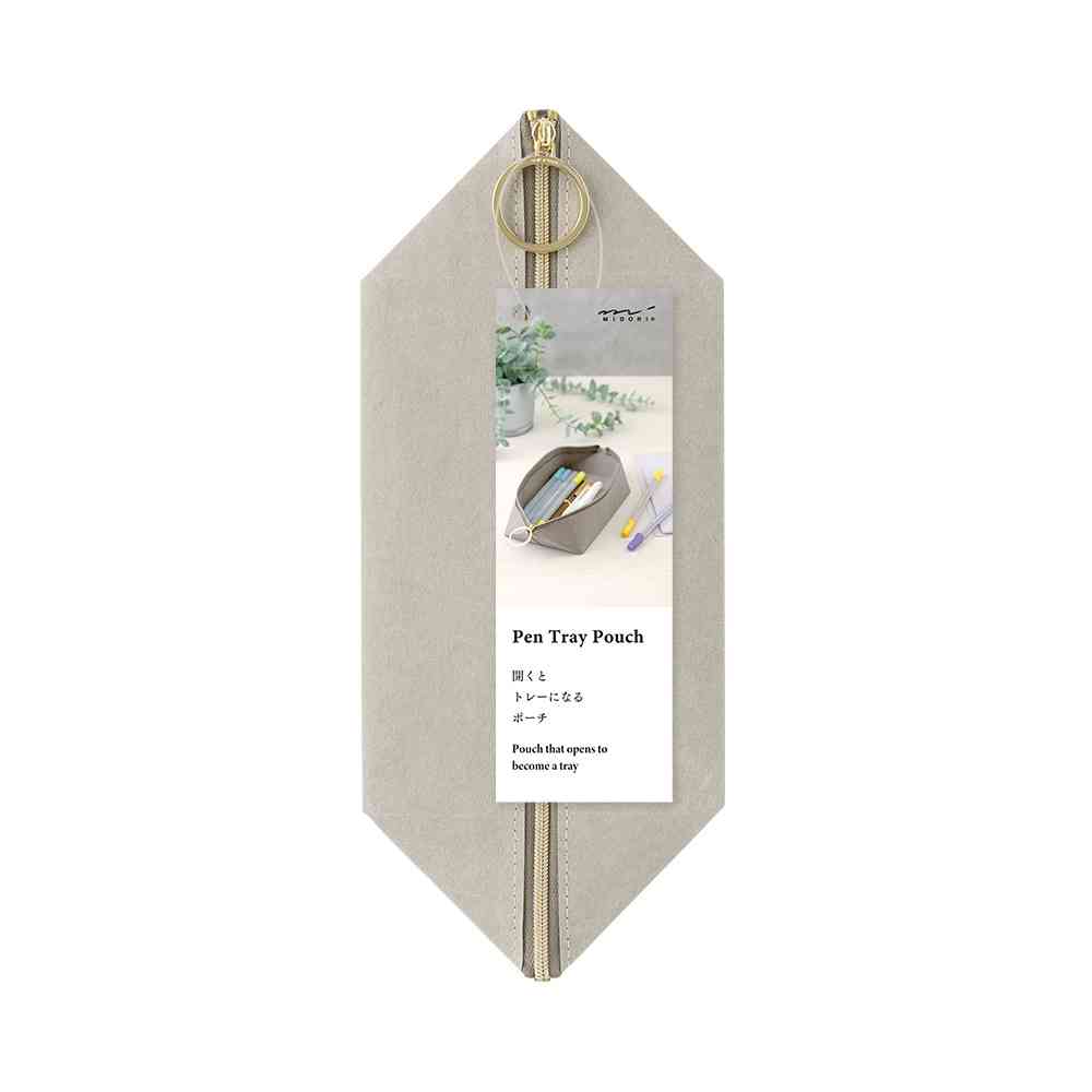ミドリ ペントレーポーチ グレー 1個