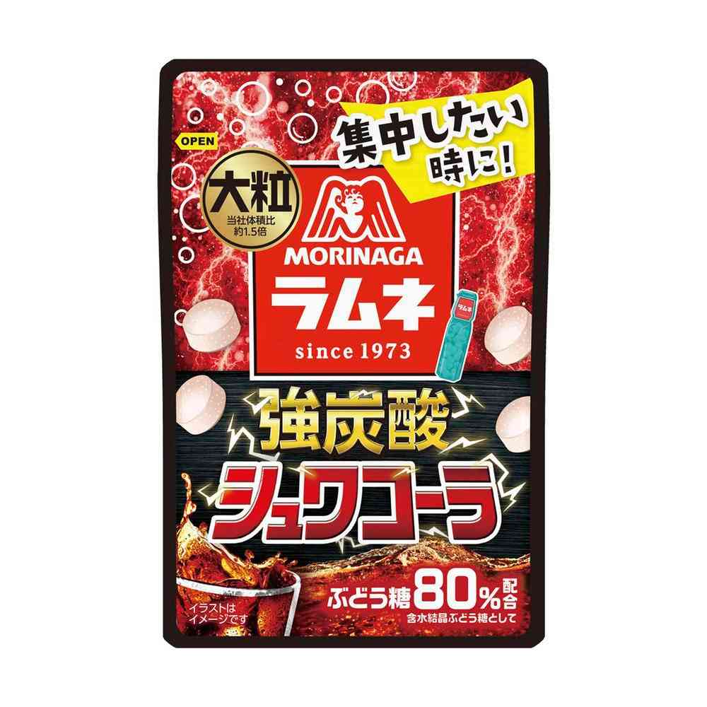 ◆森永製菓 大粒ラムネ 強炭酸 シュワコーラ 25g   【10個セット】