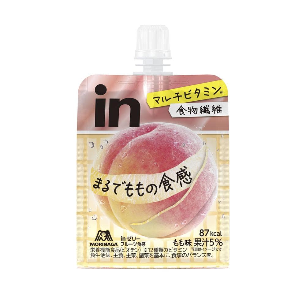◆森永 inゼリー フルーツ食感 <もも> 150g【6個セット】