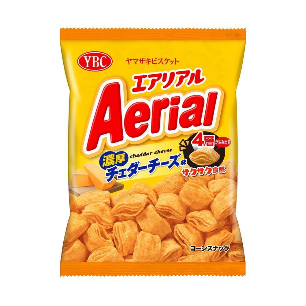 ◆ヤマザキビスケット エアリアル 濃厚チェダーチーズ味 65g   【12個セット】