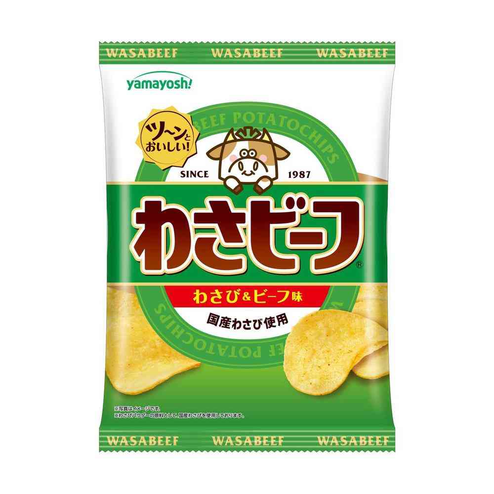 ◆山芳製菓 ポテトチップス わさビーフ 50g   【12個セット】