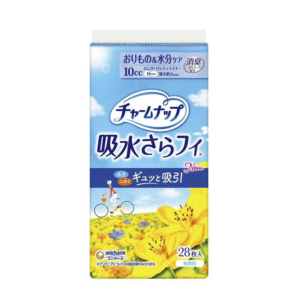 チャームナップ 吸水さらフィ パンティライナーロング（10cc） 無香料 28枚