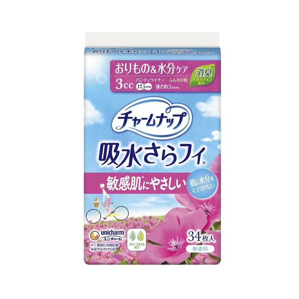 チャームナップ 吸水さらフィ ふんわり肌 羽なし 34枚 3cc