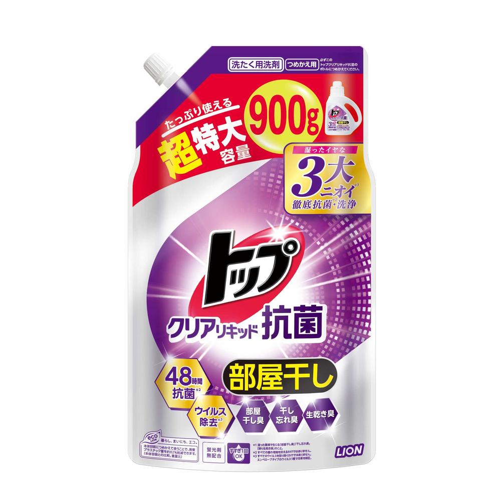 ライオン トップ クリアリキッド 抗菌 つめかえ用 超特大 900g