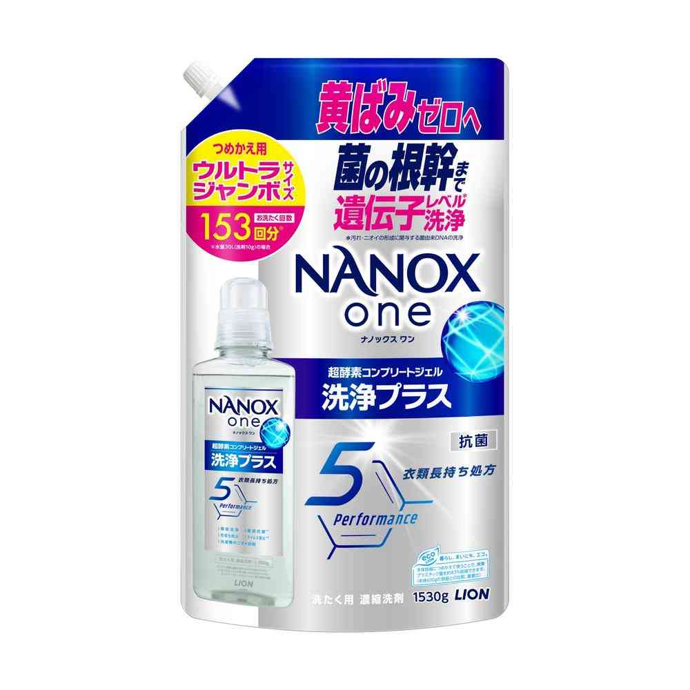 ライオン NANOX one 洗浄プラス 詰め替え ウルトラジャンボ 1530g 【6個セット】